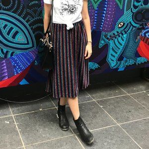 RAINBOW SPARKLY MIDI SKIRT VINTAGE VIBES